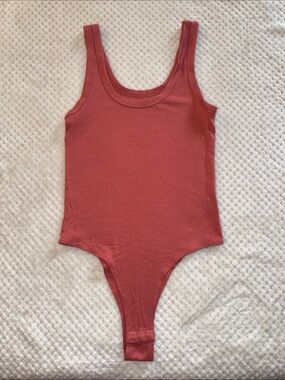 🌸 NWOT A New Day Ribbed Bodysuit – Women’s Small | Rose Pink Sleeveless Bodysuit